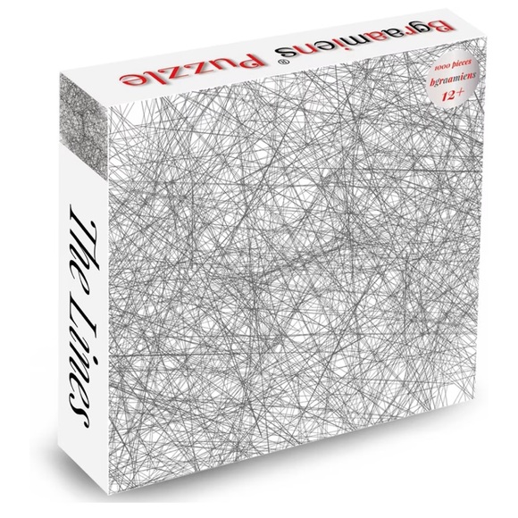 Bgraamiens Puzzle-The Lines -1000 Pieces Black and White Jigsaw Puzzles - Picture 1 of 2